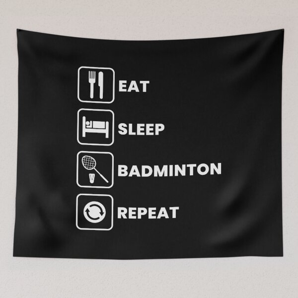 Item preview, Eat Sleep Badminton Repeat designed and sold by ezralfredo.
