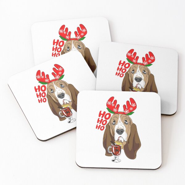 Item preview, Christmas Basset Hound designed and sold by OrnamentallyYou.