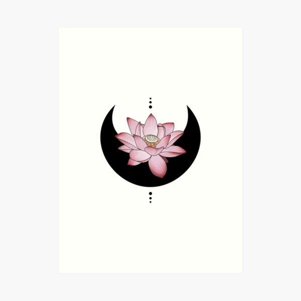 My lotusflower and unalome  10 cm  Lotus tattoo design Moon tattoo  designs Mandala tattoo design