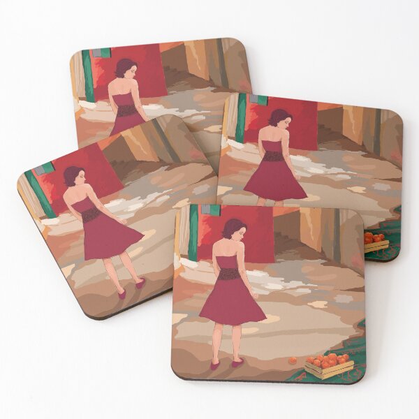 Item preview, A woman in red dress designed and sold by korasi.
