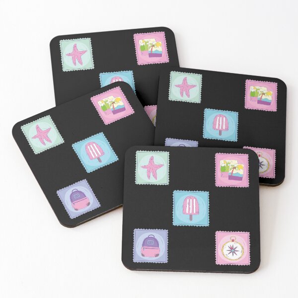 Item preview, Summer Ice cream Compass Star Postal Stamps Collection Pack destionations designed and sold by conceptDVS.