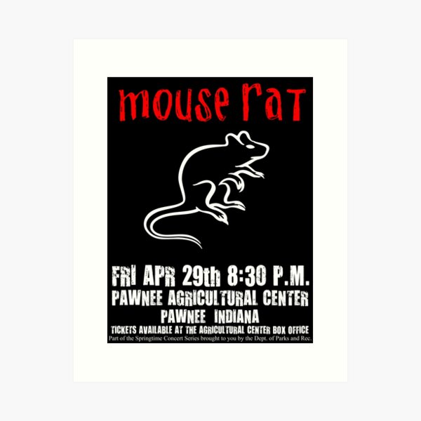 Mouse Rat - Cartel de concierto Lámina artística