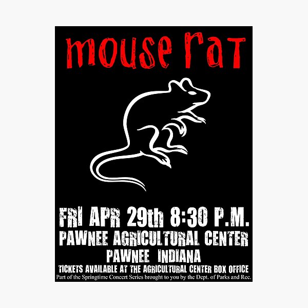 Mouse Rat - Concert Poster Photographic Print
