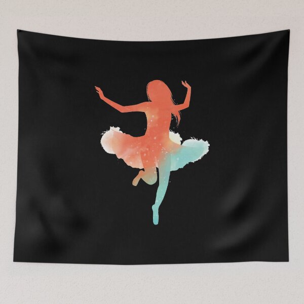 Item preview, Orange and Blue Happy Ballerina designed and sold by Michael Schmidt.