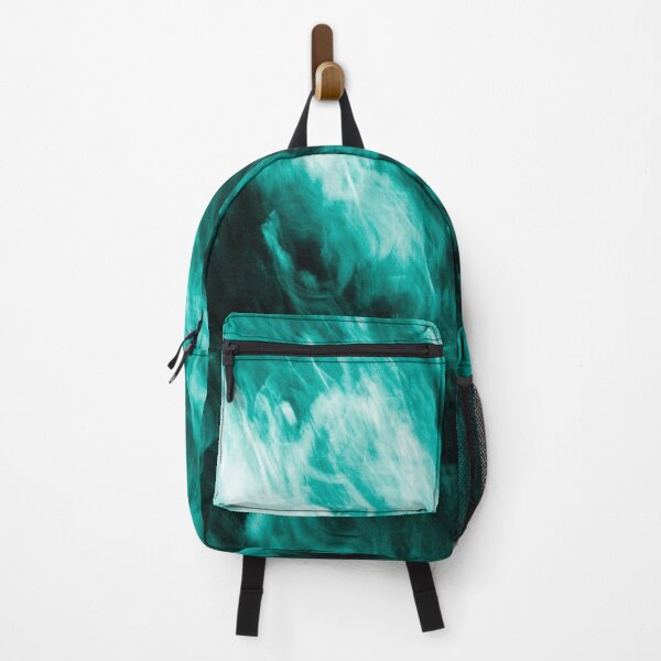 Item preview, abstract turquoise blue green lines pattern decoration designed and sold by moonaliara.