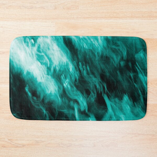 Item preview, abstract turquoise blue green lines pattern decoration designed and sold by moonaliara.