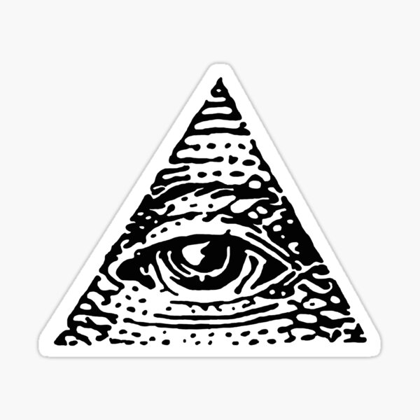 Vista previa del artículo con la obra «Illuminati negro», diseñado y vendido por Rice Rocca.