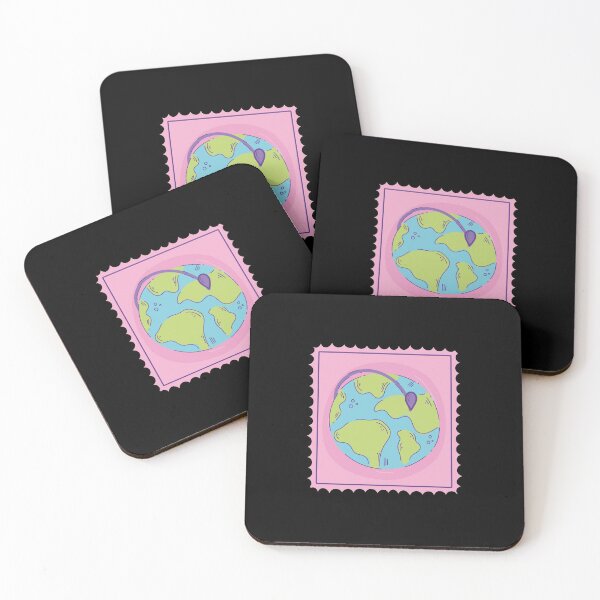 Item preview, Earth listening to music Postal Stamps Collection Pack  designed and sold by conceptDVS.