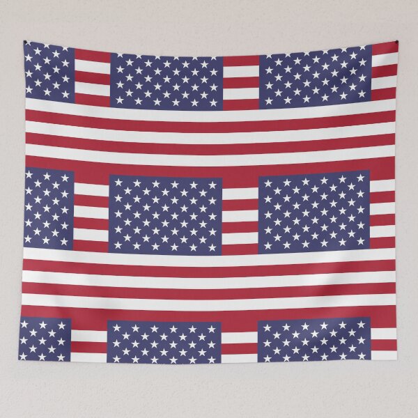 Item preview, USA | American Flag square designed and sold by flagstickers.