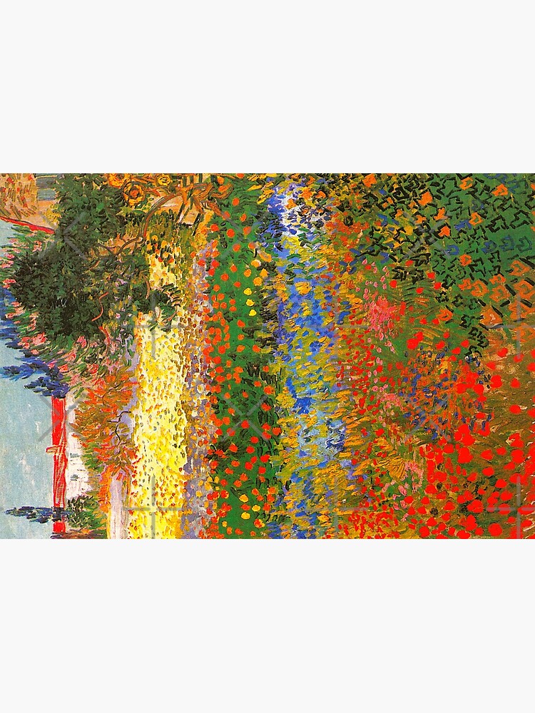 Flower Garden - Vincent Van Gogh - Garden in Bloom, Arles by SuperAceDesigns