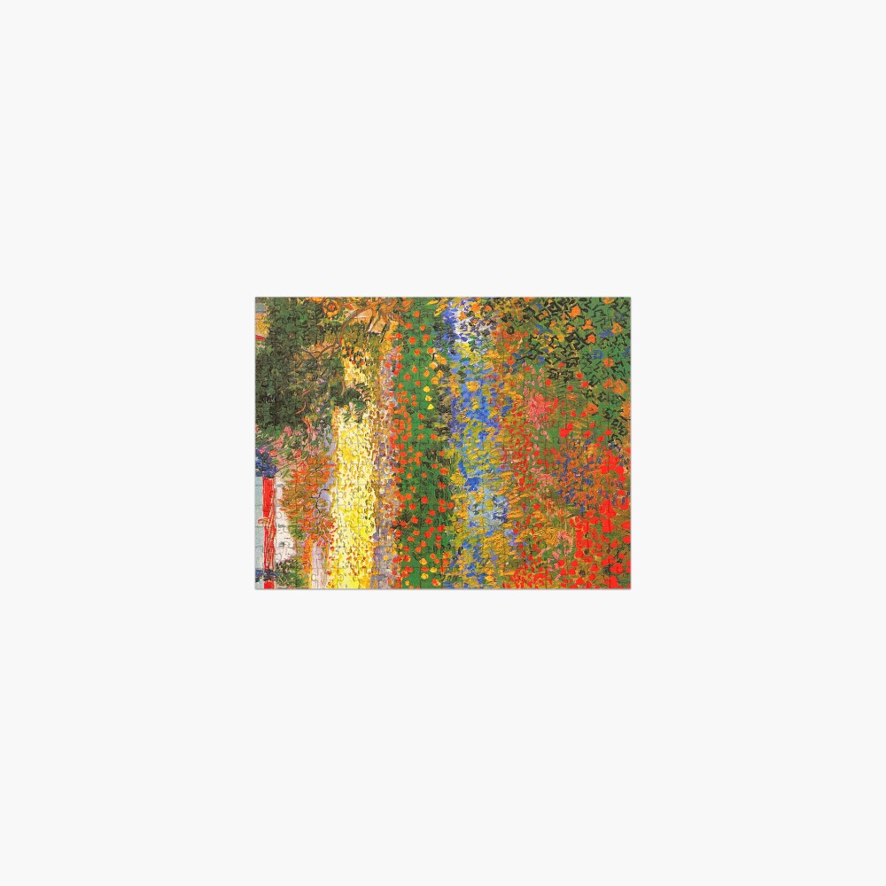 Flower Garden - Vincent Van Gogh - Garden in Bloom, Arles Jigsaw Puzzle