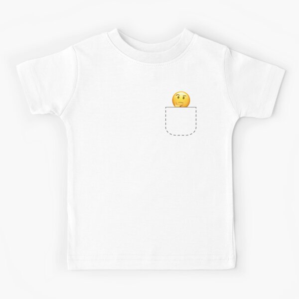 Kid Boy Emoji Print Reflective Short-sleeve Tee