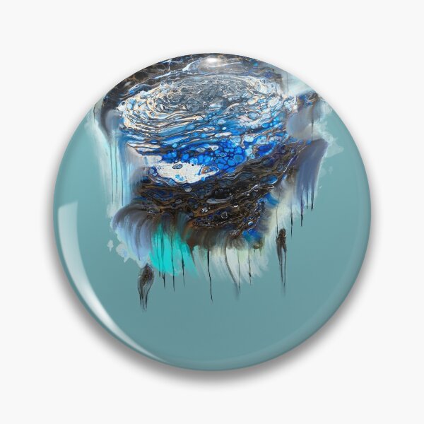 Item preview, Pouring Passion - Artwork by Gruenbergpouring - Delta Blue Planet designed and sold by emm-j.