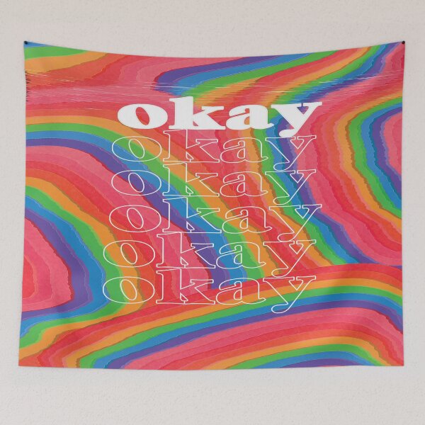 Item preview, 90s AESTETIC Blankets & Tapestries OKAY designed and sold by slagalicastrave.