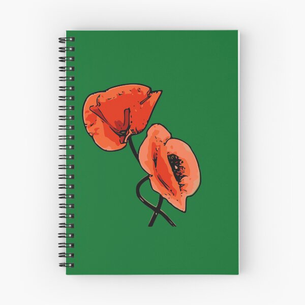Item preview, Minimalist Remembrance Day red poppy duo couple - dainty edition designed and sold by Deegital18.