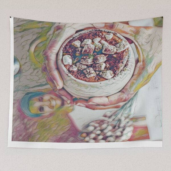 Item preview, Autumn Marshmallow Hot Chocolate - Cozy Seasonal Cocoa Mix designed and sold by Galathi Designs.