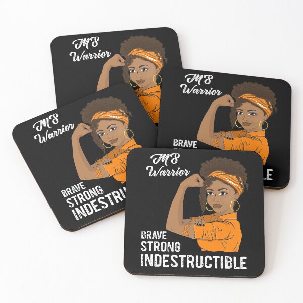 Item preview, MS Warrior Indestructible Multiple Sclerosis Awareness designed and sold by ZNOVANNA.