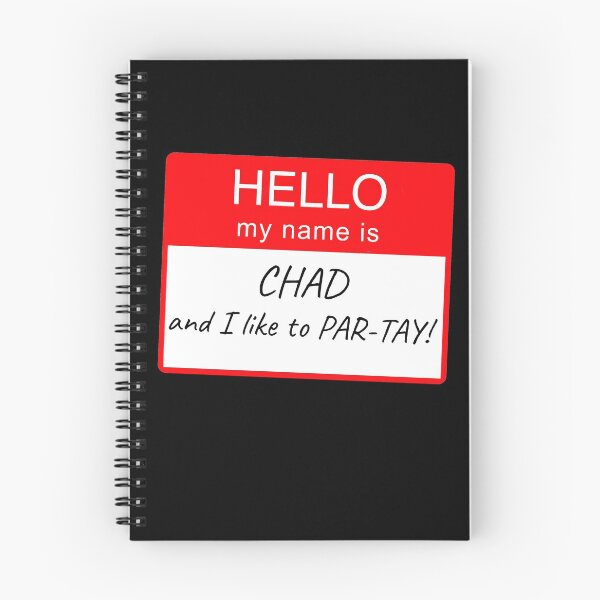 Item preview, Hello My Name Is Chad and I Like To Par-tay Party Name Tag Design designed and sold by CreatedbyJR.