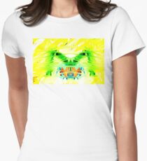 Yellow Psychedelia Women's Fitted T-Shirt