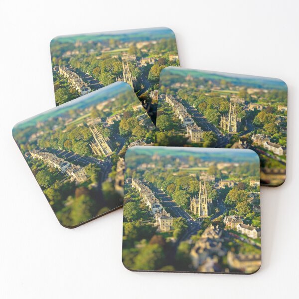 Item preview, St Stephen's Church - Aerial Tilt-shift Image of Bath, Somerset, UK  designed and sold by FOLK ART FUSION by heidiannemorris.