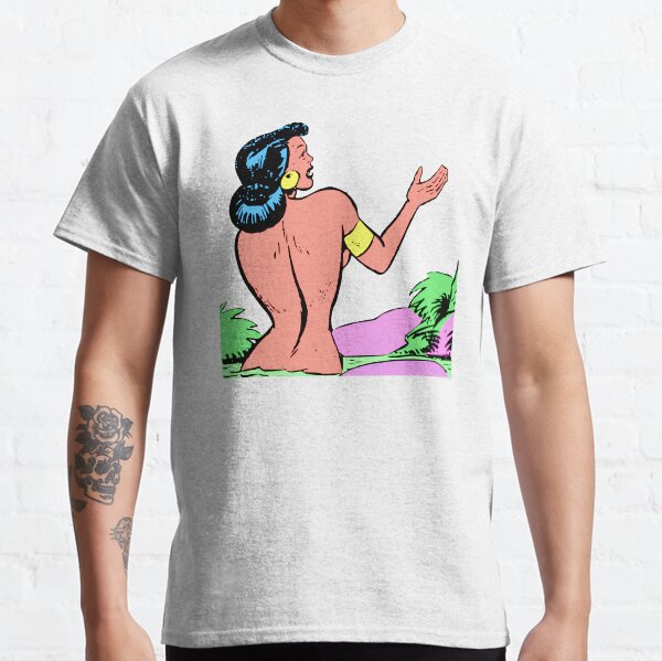 kawaii 70s cartoon tshirts/anime/lady/traditional/retro/vintage gold/ocean/travel/80s 90s anime Classic T-Shirt