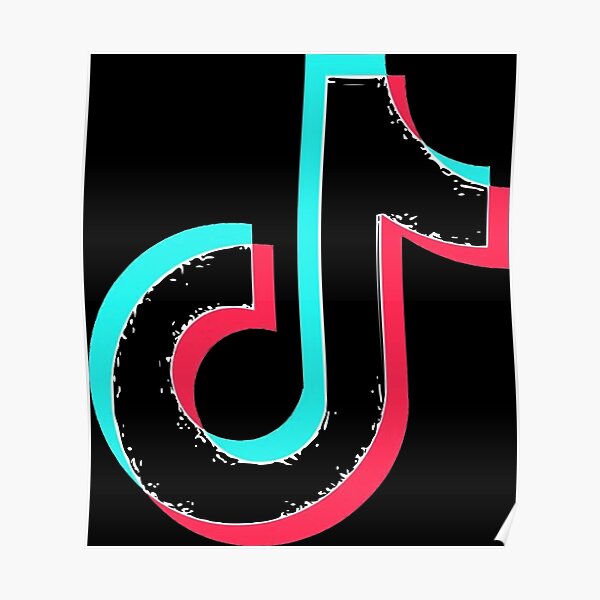 Pink Tik  Tok  Logo Posters  Redbubble