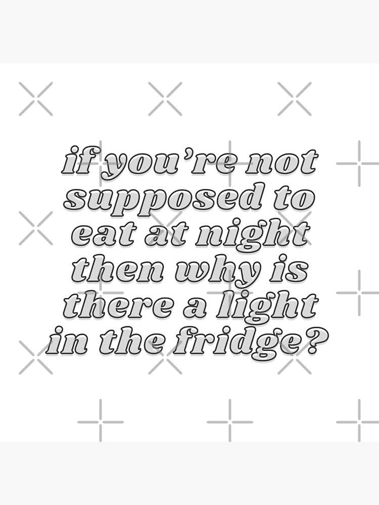 Poster « Pourquoi y atil une lumière dans le frigo », par magda09 Redbubble