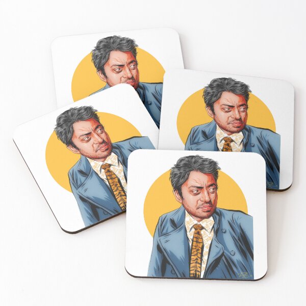 Item preview, Irrfan Khan - An illustration by Paul Cemmick designed and sold by TIGERDAVER.