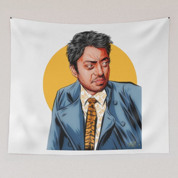 Item preview, Irrfan Khan - An illustration by Paul Cemmick designed and sold by TIGERDAVER.