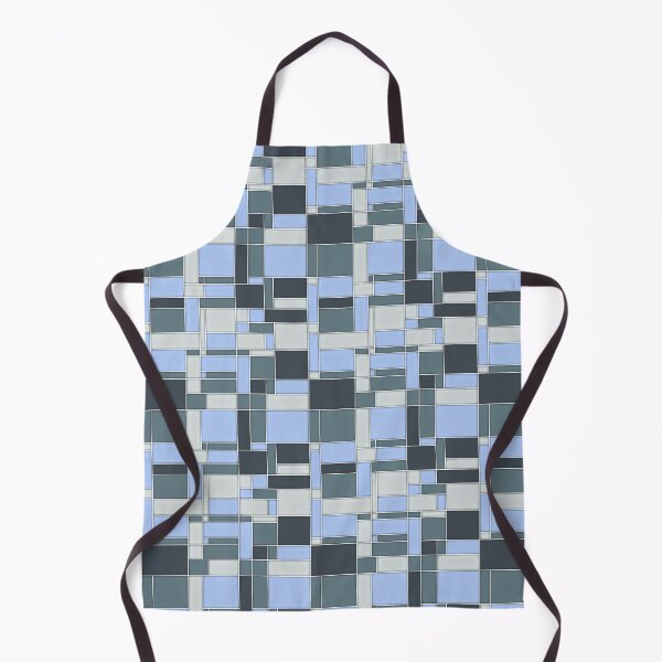 Item preview, Blue Geometric Square Stained Glass  designed and sold by MrRoccoBlue.