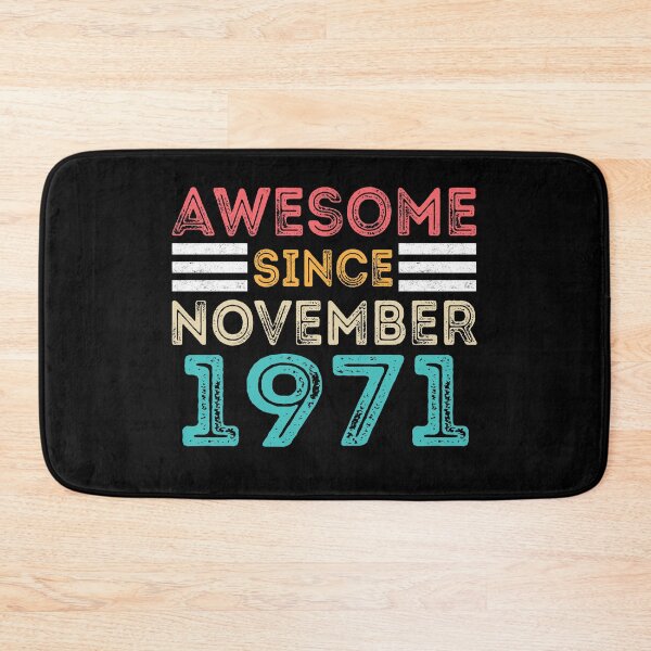 Item preview, Retro Vintage 49th Birthday - Awesome Since November 1971 designed and sold by meedTee.