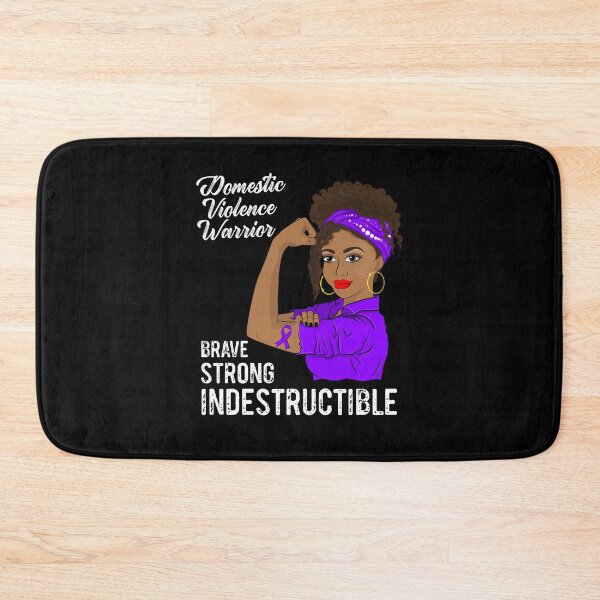 Item preview, Domestic Violence Warrior Indestructible Support Awareness designed and sold by ZNOVANNA.