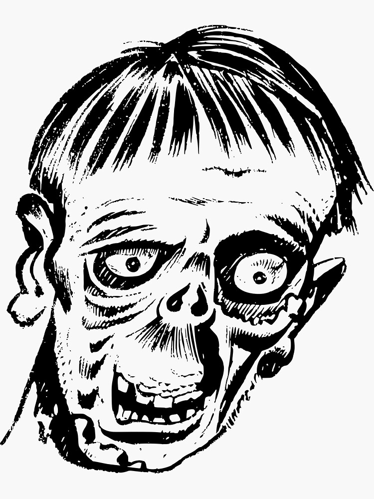 Thumbnail 3 of 3, Sticker, HelloZombie designed and sold by SiddharthaMoon.