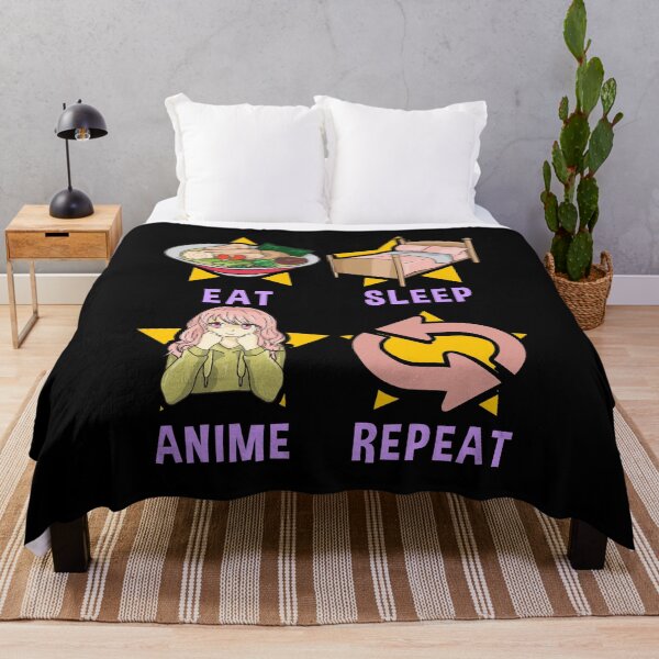 Item preview, Cute Eat Sleep Anime Repeat Funny Anime Obsessed designed and sold by perfectpresents.
