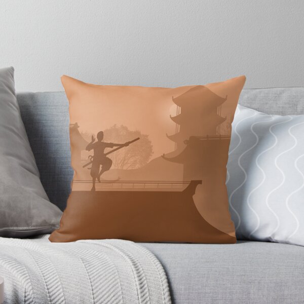 The Monk Throw Pillow