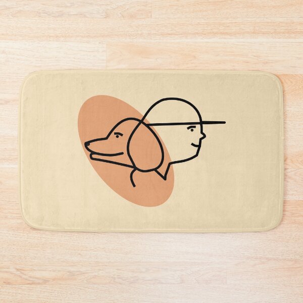 Item preview, Minimalistic face art dog owner Man's best friend minimalistic line art faces designed and sold by Deegital18.