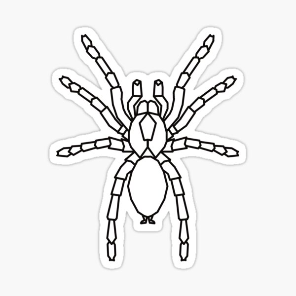 Item preview, Halloween Spider Geometric - Black Wire - Trick or Treat designed and sold by Geometricshow.