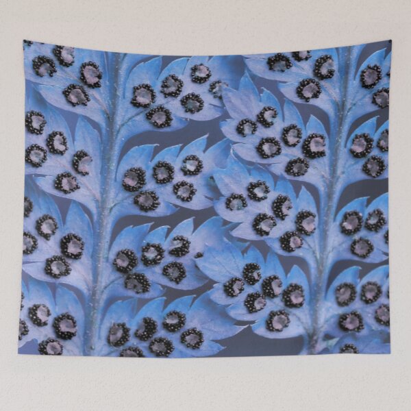 Item preview, Fern Fern Leaves Spores Fern Macro Forest Switzerland Blue designed and sold by Forestia.