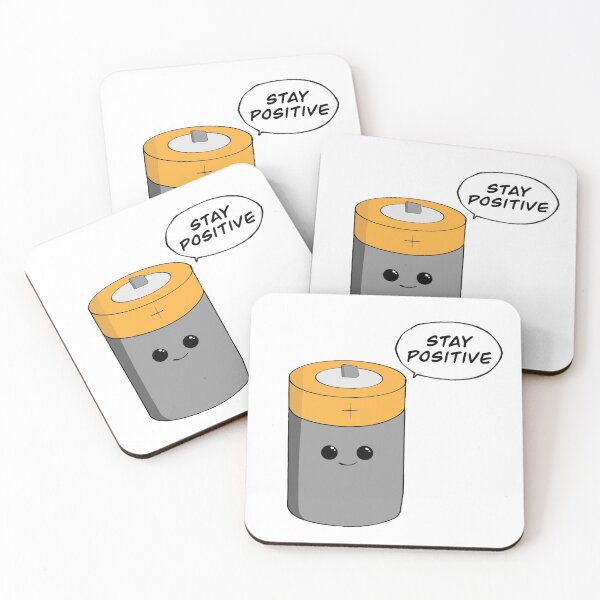 Item preview, Battery Boi Says "Stay Positive" designed and sold by Ray-Bow25.