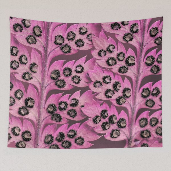 Item preview, Fern Fern Leaves Spores Fern Macro Forest Switzerland Pink Rosa designed and sold by Forestia.