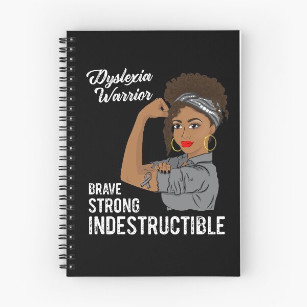 Item preview, Dyslexia Warrior Indestructible Black Girl Awareness designed and sold by ZNOVANNA.