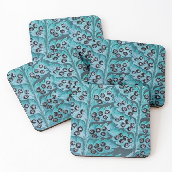 Item preview, Fern Fern Leaves Spores Farn Macro Forest Switzerland Turquoise Petrol designed and sold by Forestia.