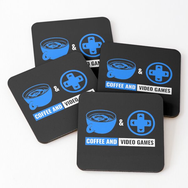 Item preview, Video Games & Coffee Dpad Blue designed and sold by jacks-tees.