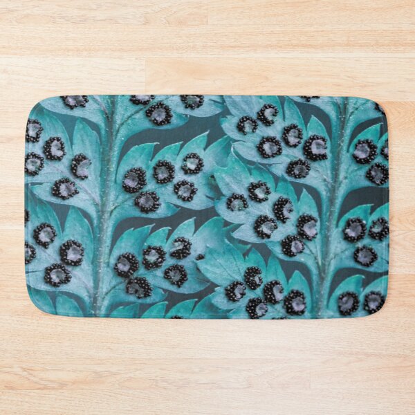 Item preview, Fern Fern Leaves Spores Farn Macro Forest Switzerland Turquoise Petrol designed and sold by Forestia.