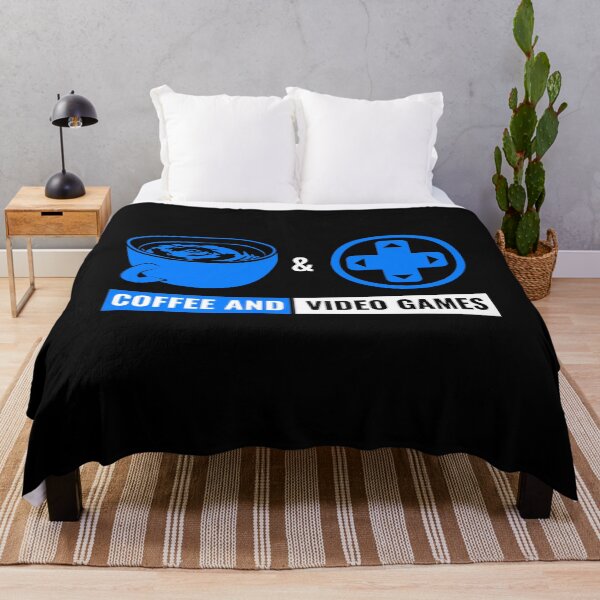 Item preview, Video Games & Coffee Dpad Blue designed and sold by jacks-tees.