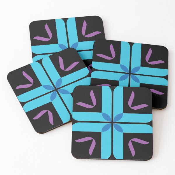 Item preview, cool simple snowflake logo and pattern with nice fresh colors  designed and sold by Half Mess.