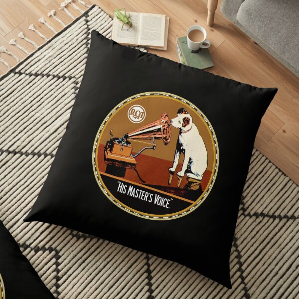 His Masters Voice Floor Pillow