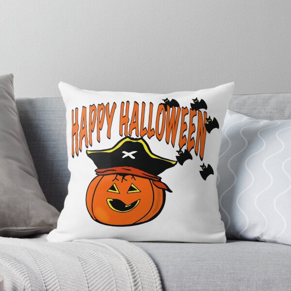Item preview, Pumpkin Face Wearing Pirate Hat designed and sold by BusyMonkeys.