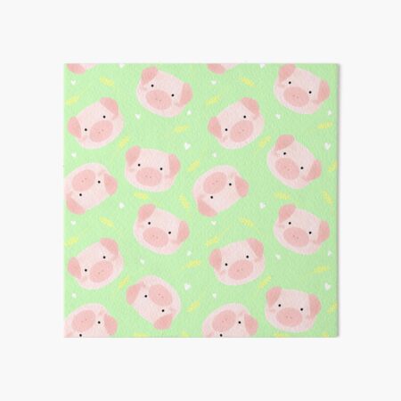 Oink! (Green) Art Board Print
