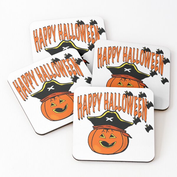 Item preview, Pumpkin Face Wearing Pirate Hat designed and sold by BusyMonkeys.